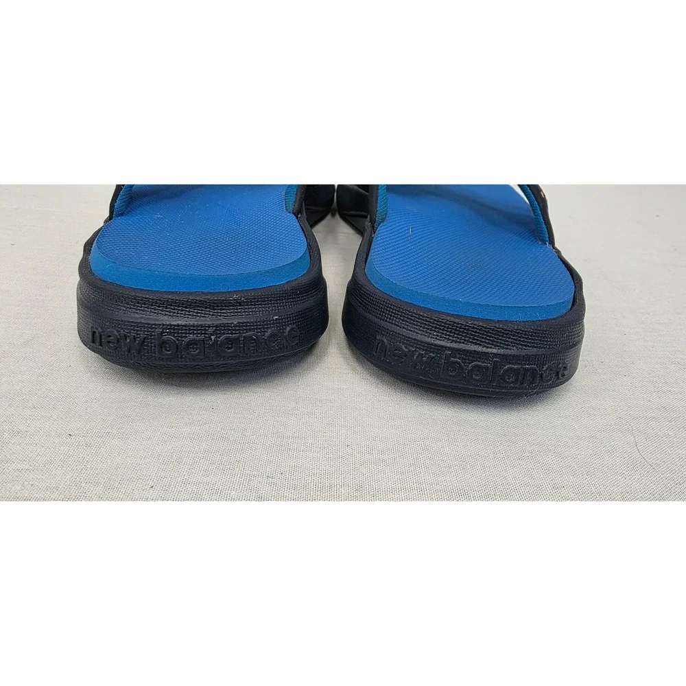 Kids New Balance Blue Orange Logo Flip Flops Sandals Size‎ 2 Youth